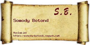 Somody Botond névjegykártya