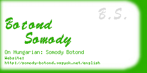 botond somody business card